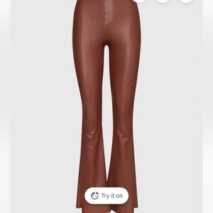 LIKE NEW Steve Madden Citrine Faux Leather Pant in Cognac